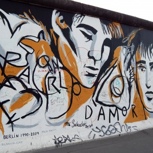 Mural del pintor català al mur de Berlín